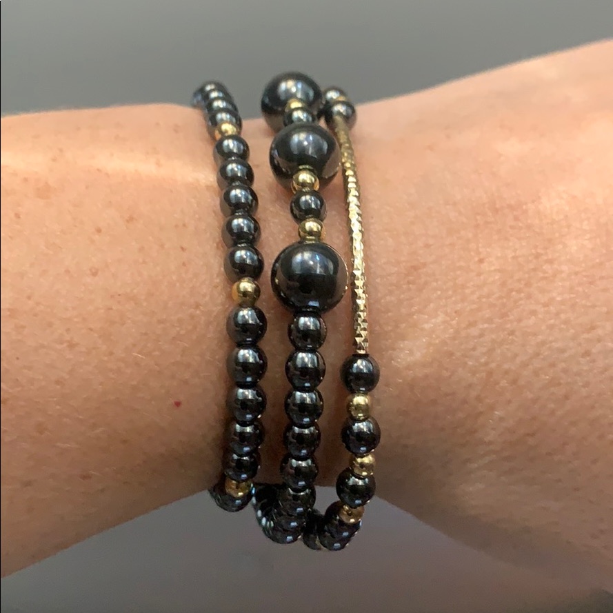 Hematite Bracelets Set